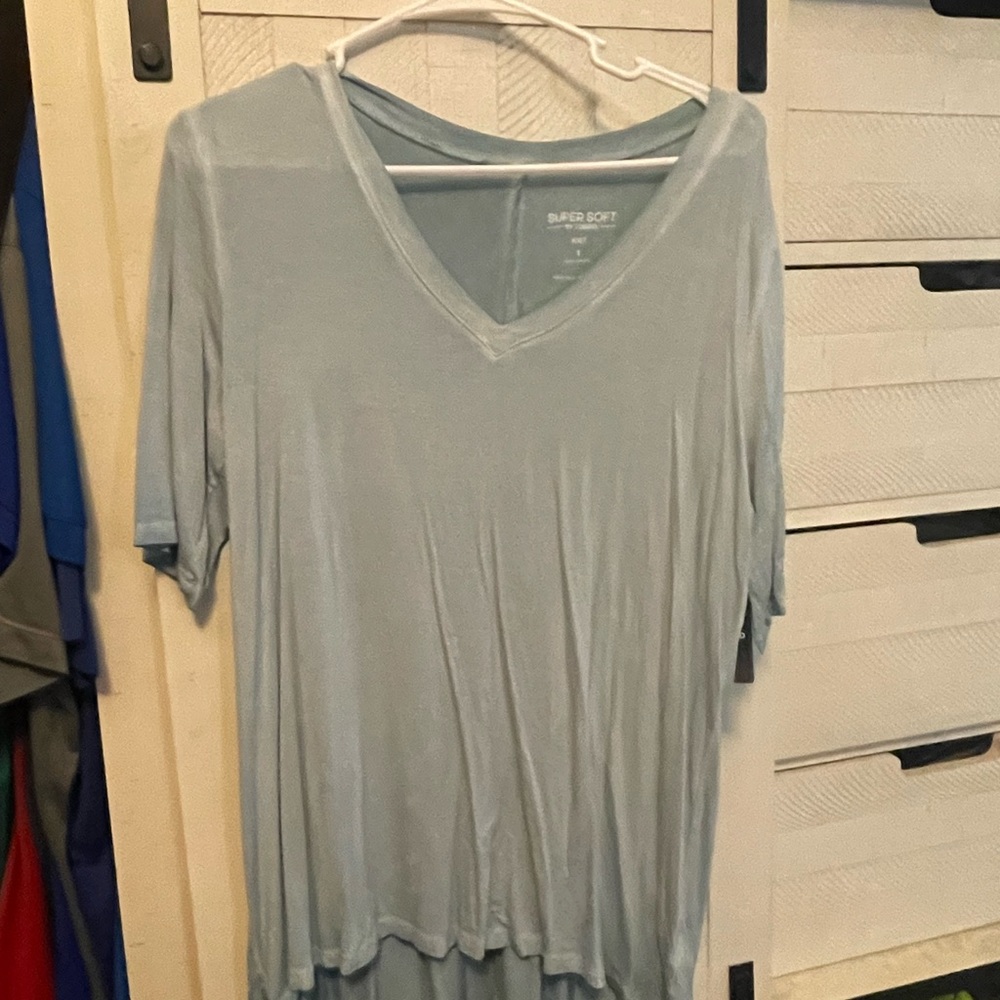 Torrid Soft Light Blue V-Neck Tee